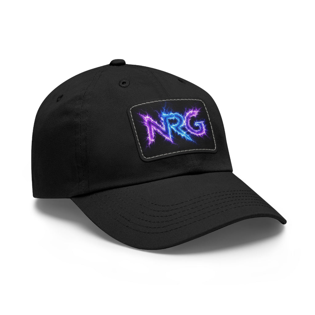 NRG Fitness Center Dad Hat — Leather Patch (Black)