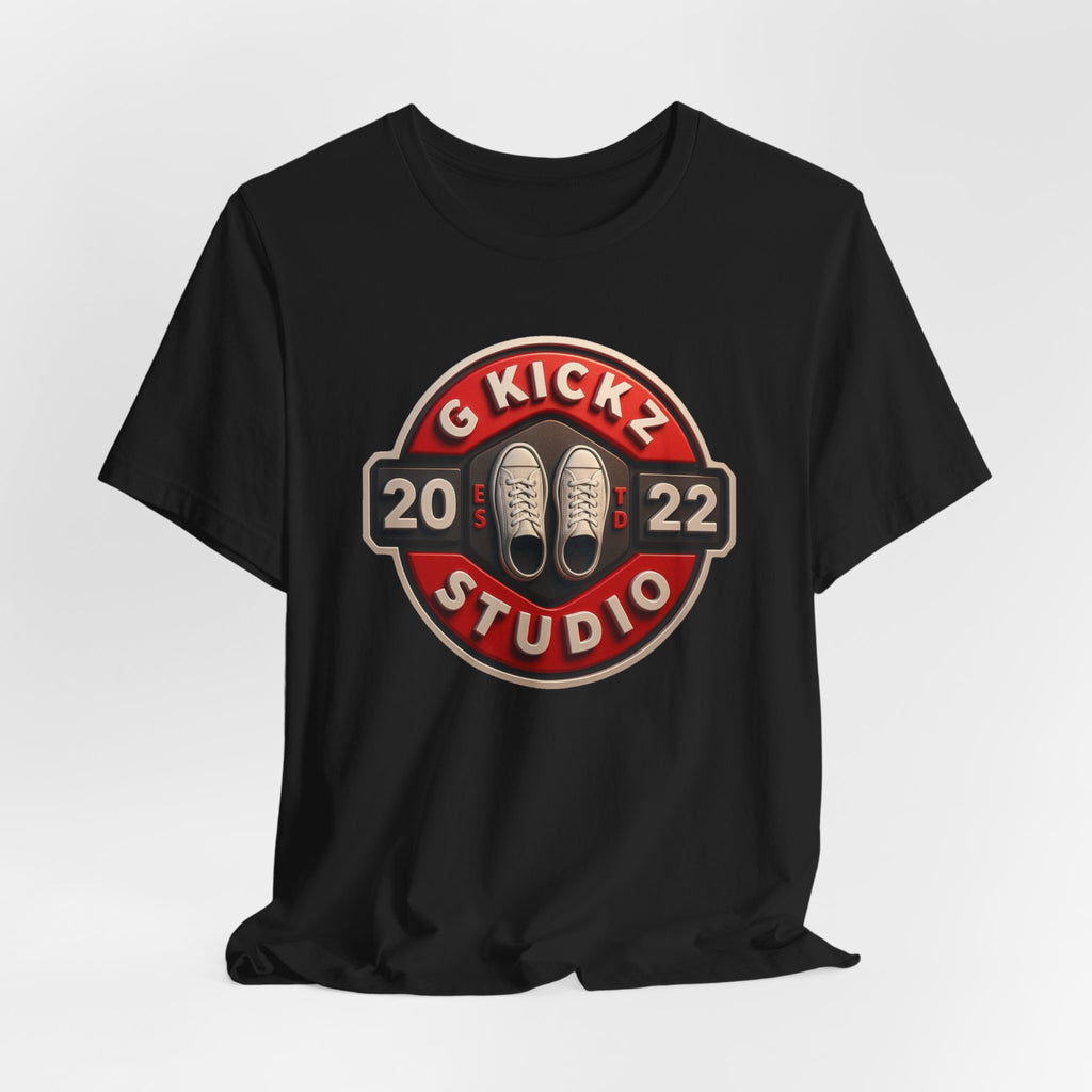 G Kickz Studio Tee — Badge Logo (Black)