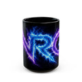 NRG Fitness Center Black Mug — Electric Logo (15oz)
