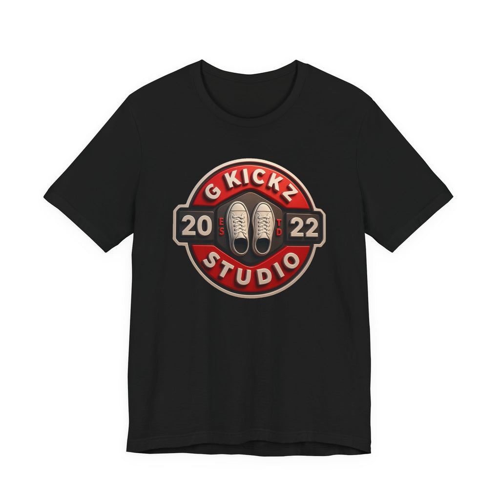 G Kickz Studio Tee — Badge Logo (Black)
