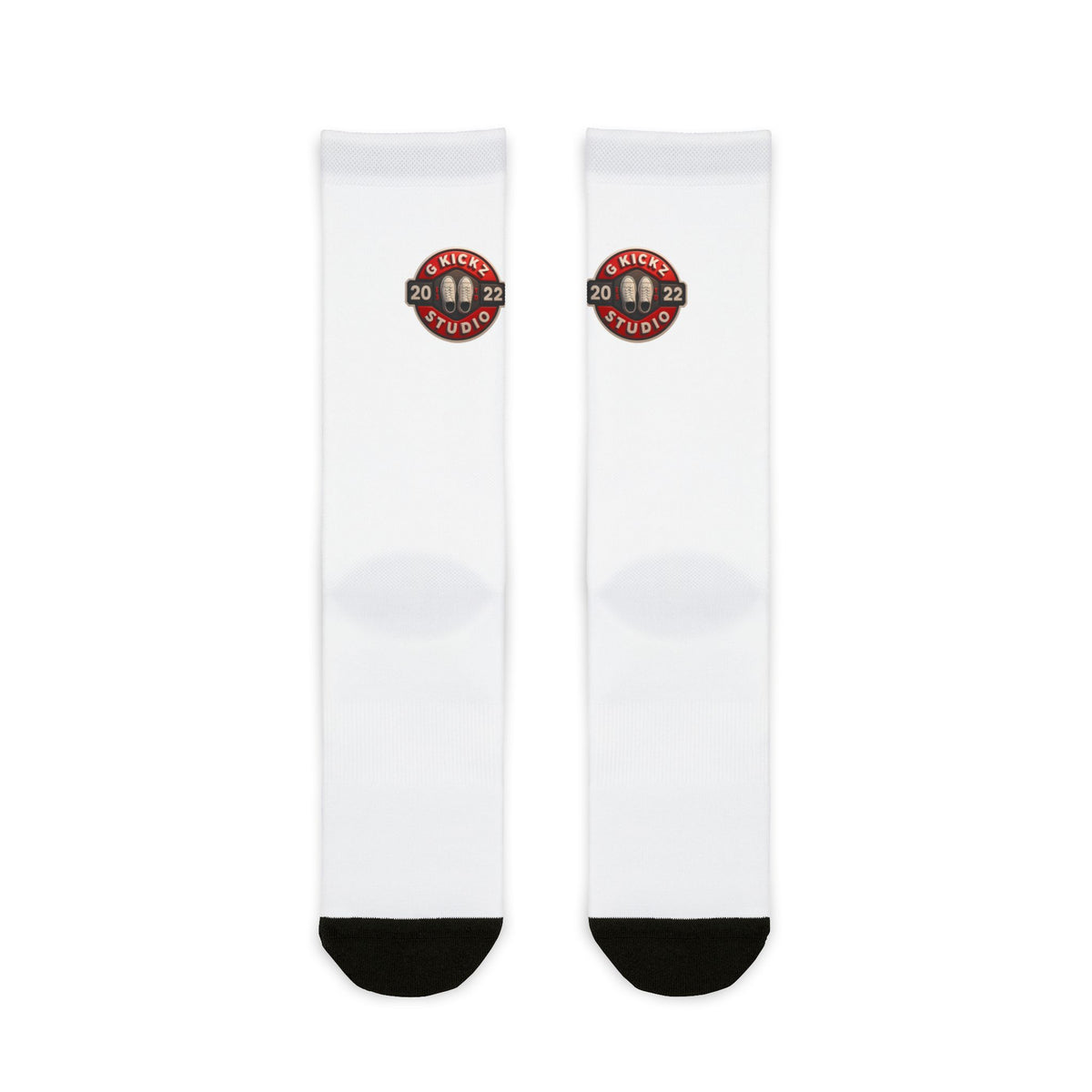 G Kickz Studio Crew Socks — Badge Logo