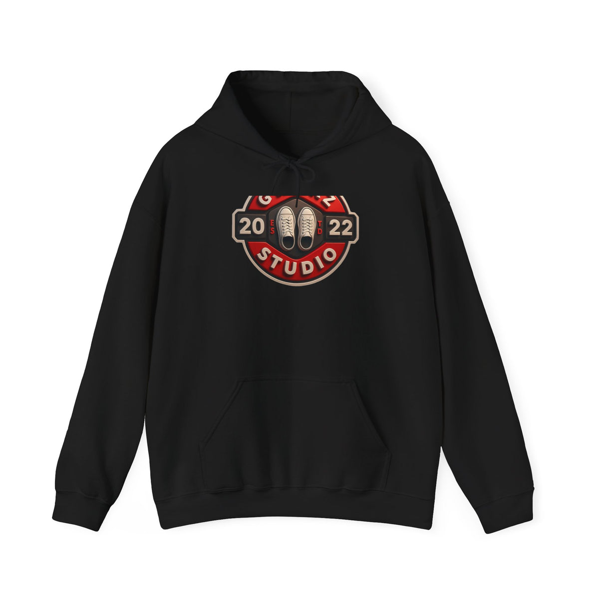 G Kickz Studio Hoodie — Badge Logo (Black)