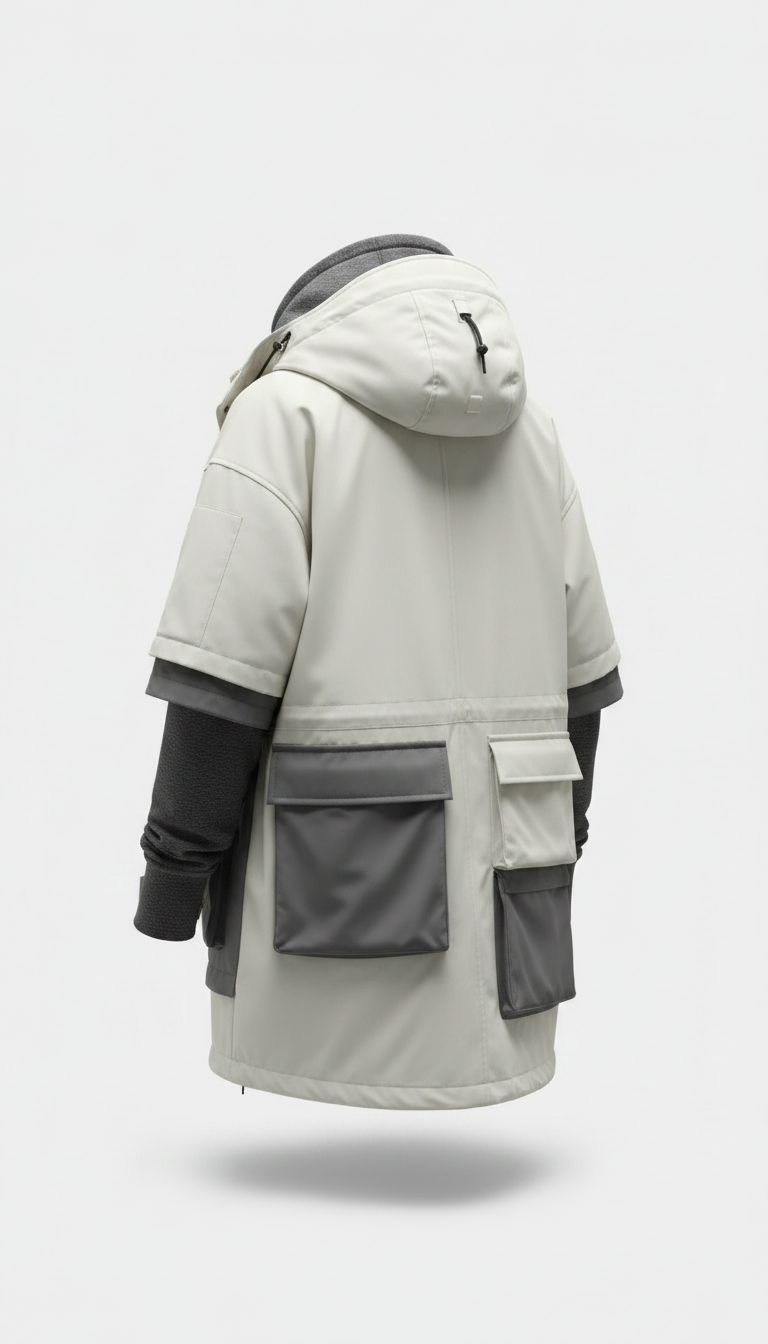 Alternate angle view of Layered Streetwear Jacket