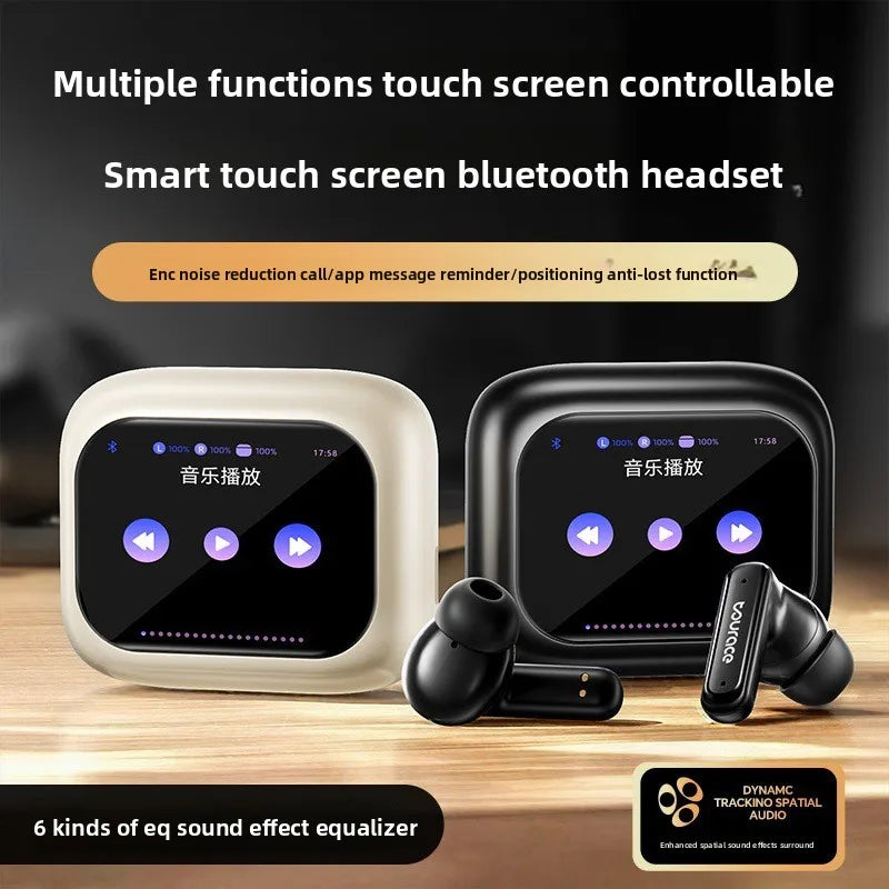 AI Translation Earbuds — 144 Languages, Touchscreen Case