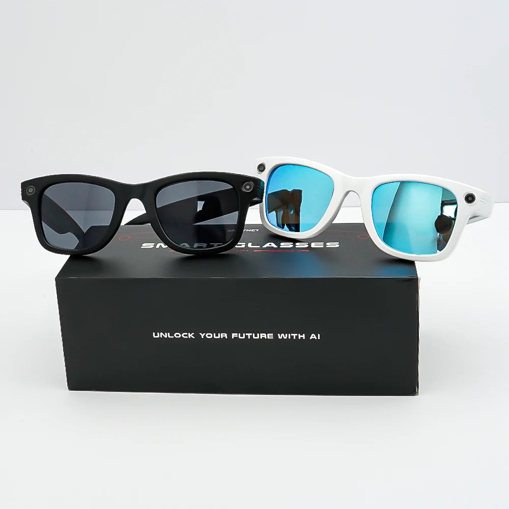 AI Smart Camera Glasses — 8MP, Voice Assistant & Live Translation