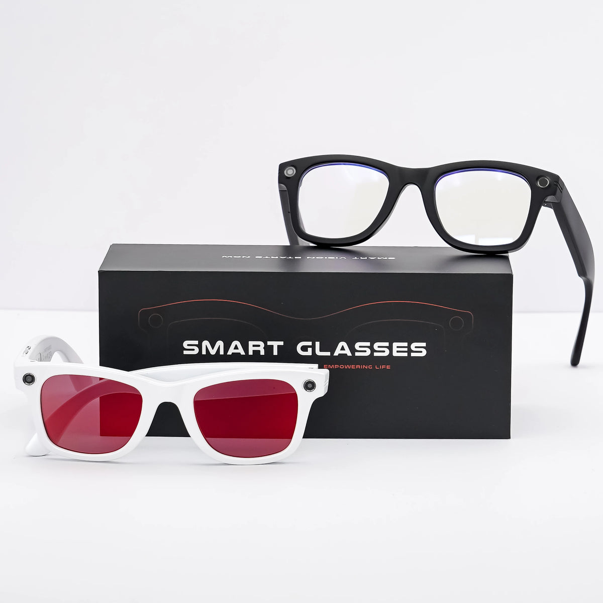 AI Smart Camera Glasses — 8MP, Voice Assistant & Live Translation