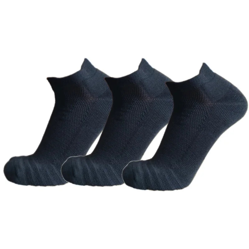 Silicone-grip socks 3-pack black