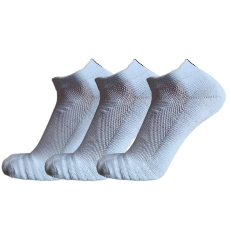 Silicone-grip socks 3-pack white
